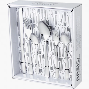 Faqueiro aço inox Charlotte 72 peças - Basic+