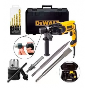 Martelete Perfurador Rompedor 800W 220v Sds-Plus D25133k - Dewalt + Kit Broca Ponteria e Talhadeira - Outros Ferramenta
