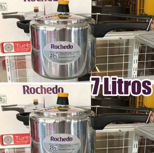 Panela de Pressão Rochedo Turbo – Alumínio 7L Polida