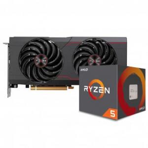 Kit Upgrade Placa de Vídeo Sapphire Pulse Radeon RX 6700 XT + AMD Ryzen 5 5600X