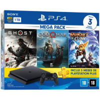 Console PS4 Slim 1TB + Controle Dualshock 4 + 3 Jogos + 3 meses PlayStation Plus (Bundle 18) - Sony
