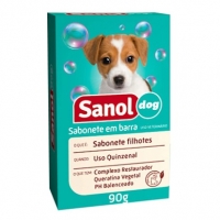 Sabonete Em Barra, Verde, 90 G, Sanol Dog