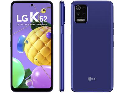 Smartphone LG K62 LMK520BMW 64GB Tela 6.60’’ Android 10.0 (Q OS) Azul