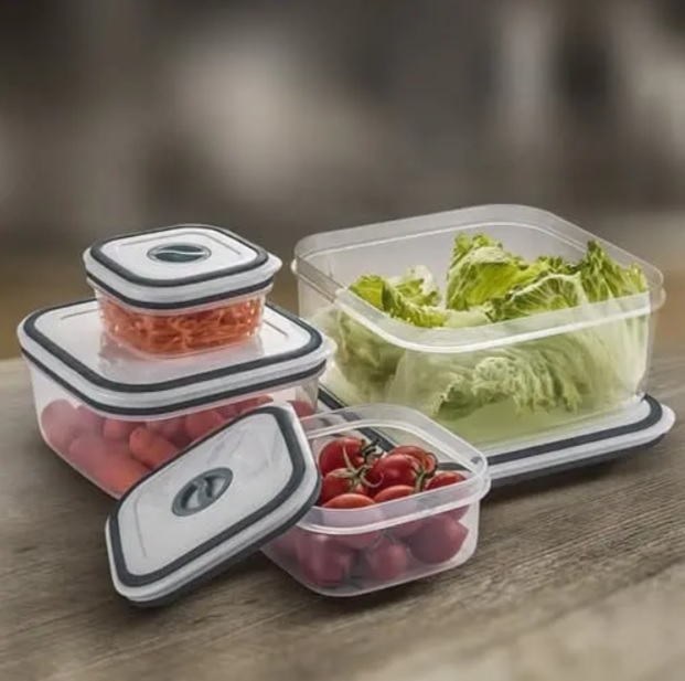 Kit Potes de Plástico Hermético, 4 unidades, Electrolux