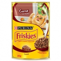 Nestlé Purina Friskies Ração úmida Para Gatos Adultos Carne Ao Molho 85g