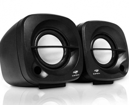 Caixa De Som Speaker 2.0 3w Sp-303bk Preta C3 Tech