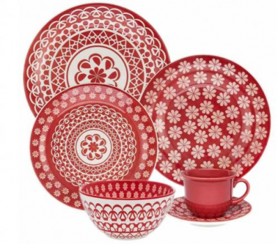 Aparelho de Jantar e Chá Oxford Mail Order Renda com 30 Peças + 1 Bowl 600ml