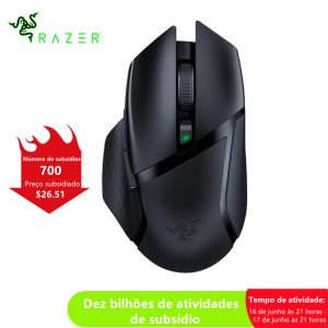 Mouse Sem Fio Gamer Razer Basilisk X Hyperspeed 6 Botões 16000DPI