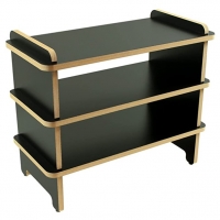 Sapateira Pequena Banco Para Hall De Entrada Preta De Chão