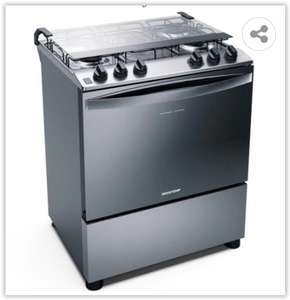 Fogão a Gás Brastemp BFS5NCR 5 Bocas Inox Acendimento Automático