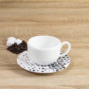 Xícara de Café Geométrico Branca