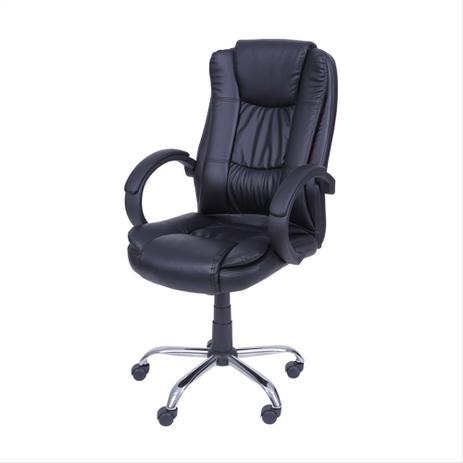 Cadeira Mônaco Escritório Preta com Base de Rodízio – OR Design