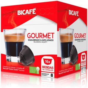 10 Caixas Cápsulas de Café Gourmet Equilibrado e Aveludado Bicafé Compatível com Dolce Gusto Contém 16 Cápsulas