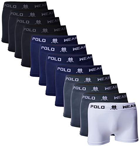 Kit 12 Cuecas Boxer Polo Wear