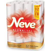 Papel Higiênico Neve Toque de Seda 32 Rolos