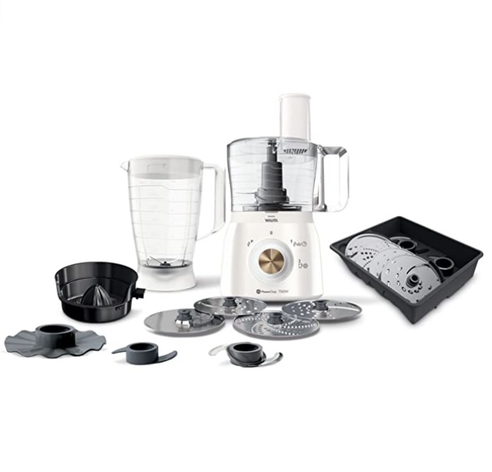 Multiprocessador 11 em 1, Branco/Dourado, 110v, Philips Walita