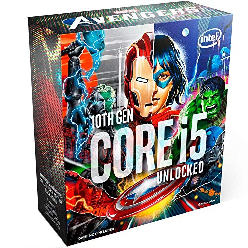 Processador Intel Core i5-10600K Marvel´s Avengers Collector´s Edition Packaging, Cache 12MB, 4.1GHz (4.8GHz Max Turbo), LGA1200 – BX8070110600KA