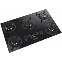 Cooktop a Gás 5 Bocas Itatiaia Preto - Bivolt