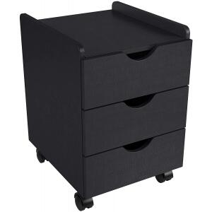 Gaveteiro Falkk Lomo 3gav C/Rodizio Preto