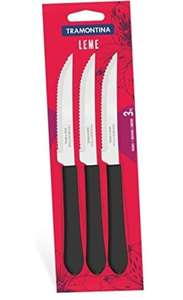 [PRIME] Conjunto 3 Facas Inox, Preto, Tramontina