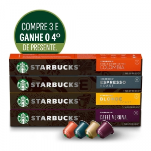 Kit de Cafés Starbucks by Nespresso -3cx +1cx presente