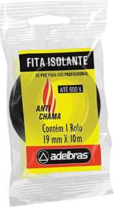 [Prime] Fita Isolante Anti Chama, 19mmX10mts, Adelbras   Mín 3