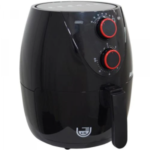 Fritadeira Air Fryer Elétrica Sem Óleo Panela 4,5L 1400W Timer Preta Amvox - ARF 1205