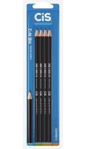 [PRIME] Lápis Preto Nº 2HB Redondo, CIS, 4 Unidades