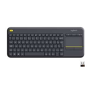 Teclado sem fio Logitech K400 Plus TV com Touchpad Integrado