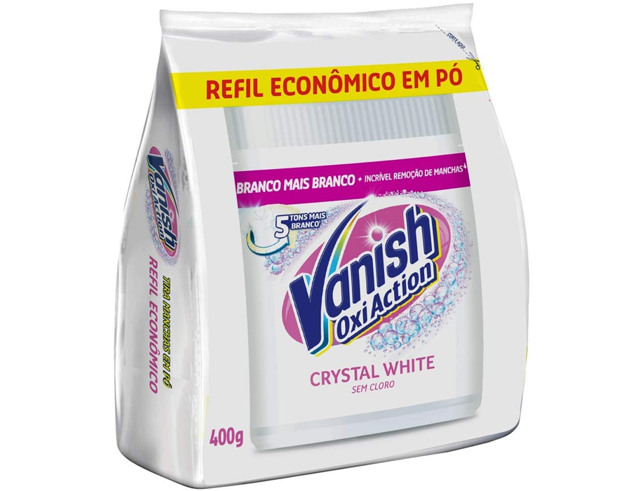 Tira Manchas em Pó Vanish Oxi Action Crystal White Refil, 400g