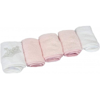 Kit Toalhinhas Zip rosa bebê