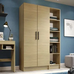 Guarda-Roupa Modulado Madesa Nilo 120002 2 Peças Carvalho