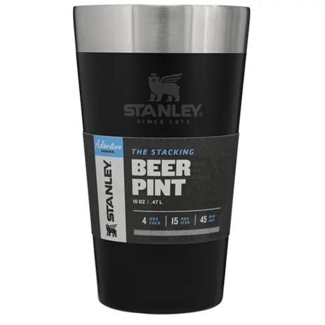 Copo térmico sem tampa para cerveja 473ml Preto STANLEY