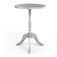 Mesa Lateral Cila Prateado D35cm
