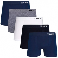 Kit com 5 Cuecas Boxer Seamless Part.B Sem Costura Masculino