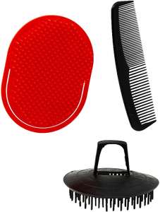 [Prime] Hair Bonitinho Marilu Kit Hair - 1 Escova Oval, 1 Escova Redonda 1 Pente Bolso