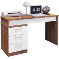 Mesa de Escritório Petropólis 3 GV Avelã e Branca