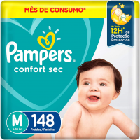 Fralda Pampers Confort Sec M 148 Unidades Pampers