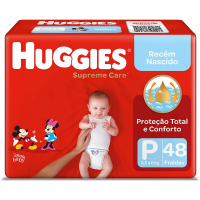 Fralda Huggies Turma da Mônica Supreme Care Mega P - 48 Unidades