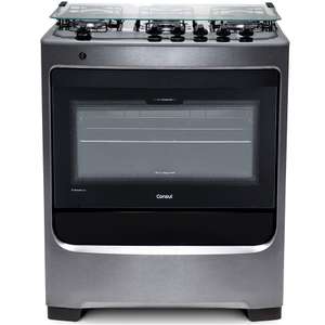 Fogão de Piso 5 Bocas à Gás Consul CFS5NAR com Acendimento Automático Inox Bivolt