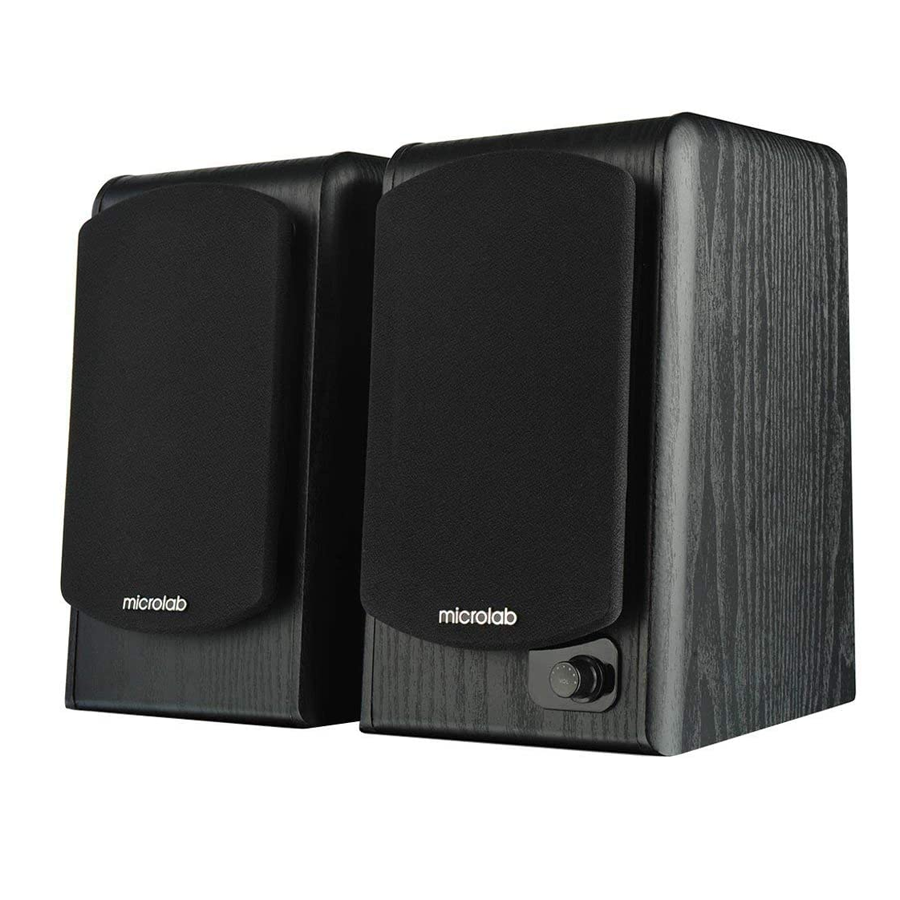 Caixa de Som 2 Bluetooth B77 BT 64W RMS, Microlab Para Smartphones, Tablets, Aparelhos de Som com Saída 3.5 mm P2, Preto