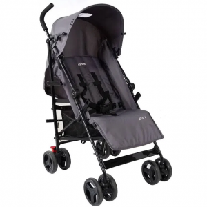 Carrinho de Passeio Reclinável 3 Posições - Cinza
