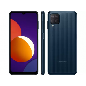 Smartphone Samsung Galaxy M12 64GB Preto 4G - 4GB RAM Tela 6,5” Câm Quádrupla + Selfie 8MP - Smartphone