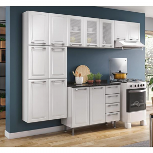 Cozinha Compacta Itatiaia Diamante com 13 Portas e 4 Gavetas