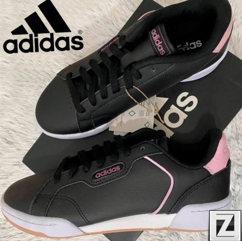 Tênis Couro Adidas Roguera Feminino – Preto+Off White