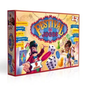 Festival de Jogos: Conjunto com 9 Jogos de Tabuleiro Circo - Toyster