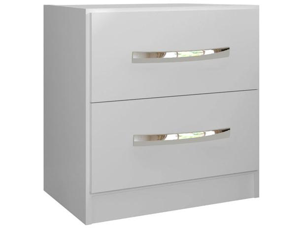 Mesa de Cabeceira 2 Gavetas Cuba – Poliman Móveis