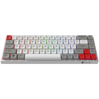 Teclado Mecânico Gamakay TK68 2.4g wireless type-c BT5.0 Silver Switch