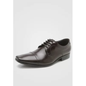 Sapato Social Democrata Cadarço Marrom