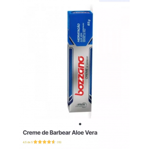 Creme de Barbear Aloe Vera 65g - Bozzano